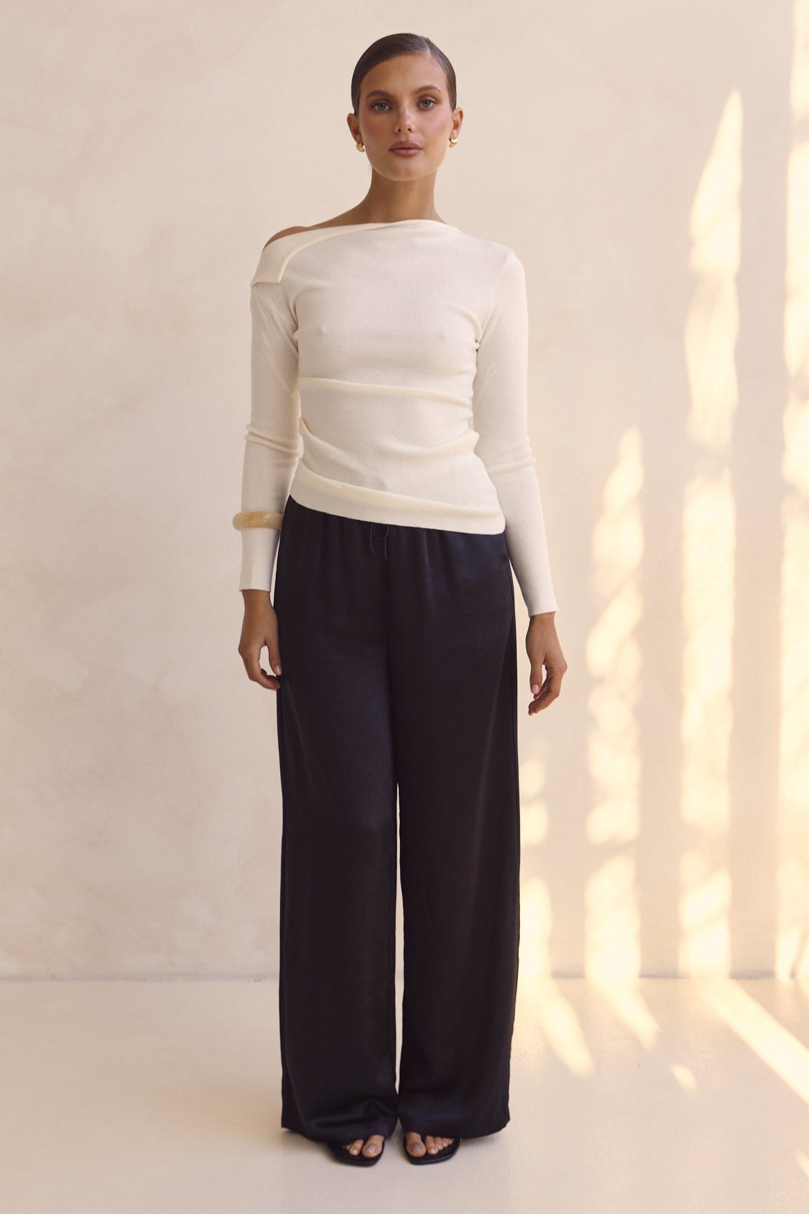 Tanya Knit Top (Cream)