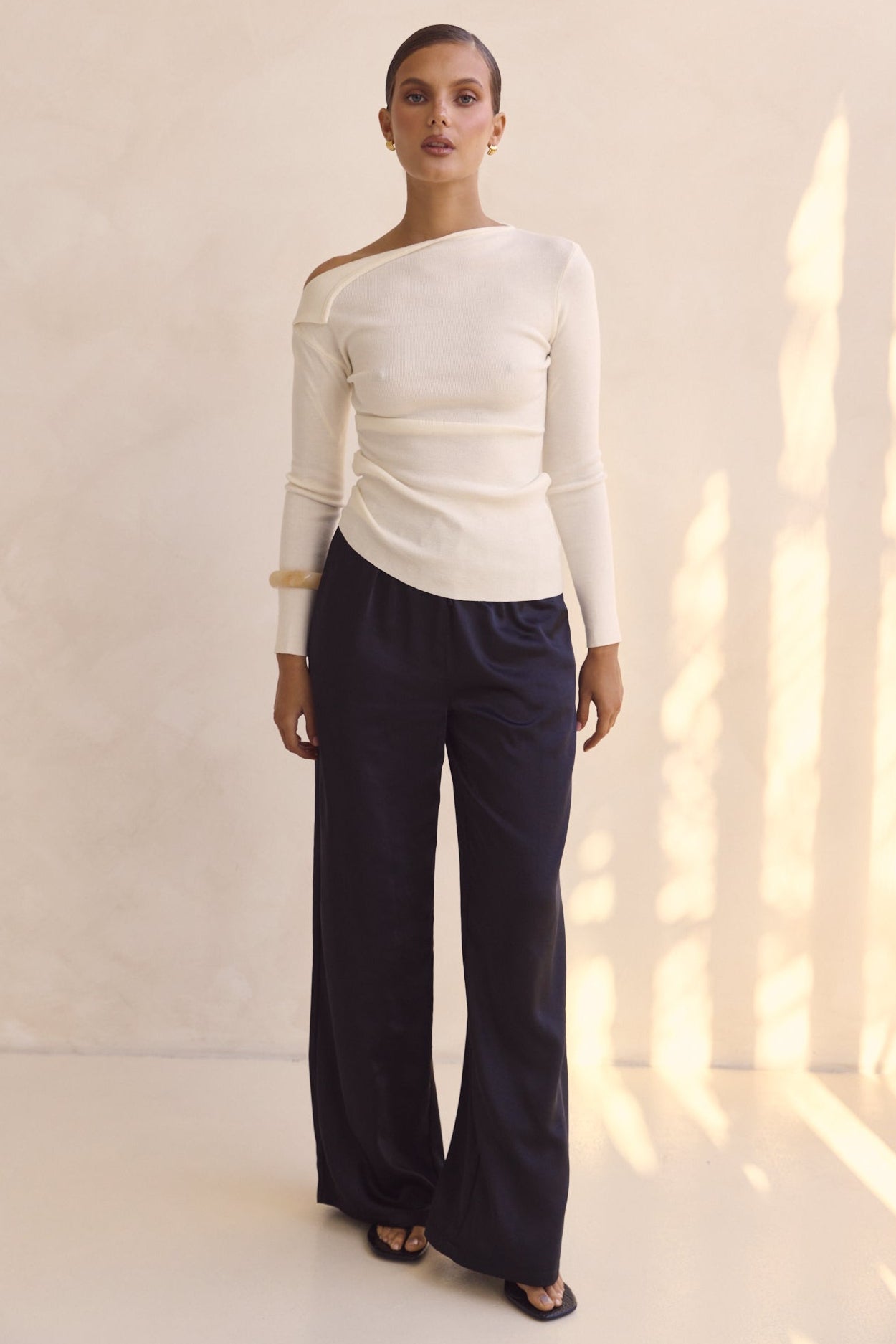 Tanya Knit Top (Cream)
