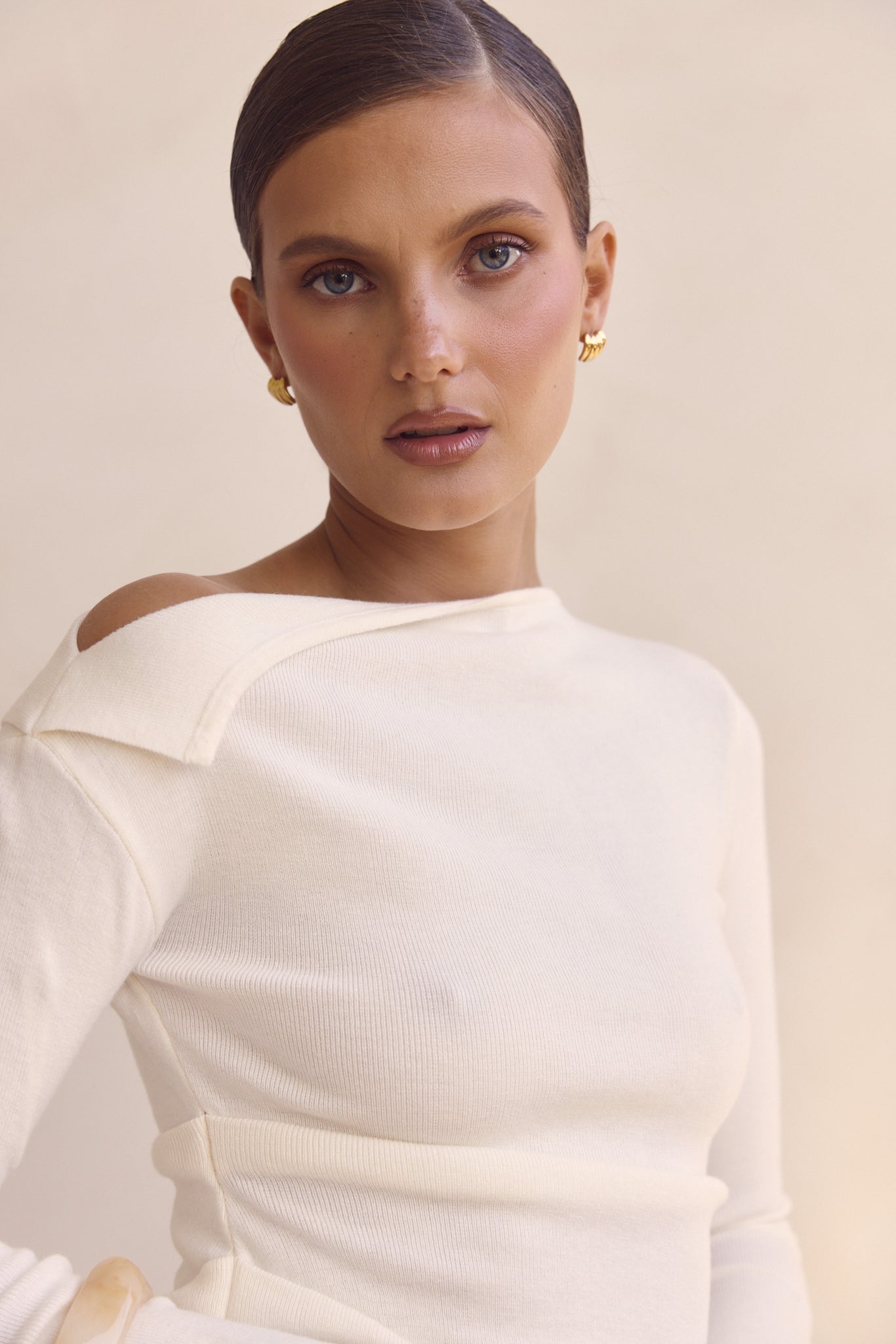 Tanya Knit Top (Cream)