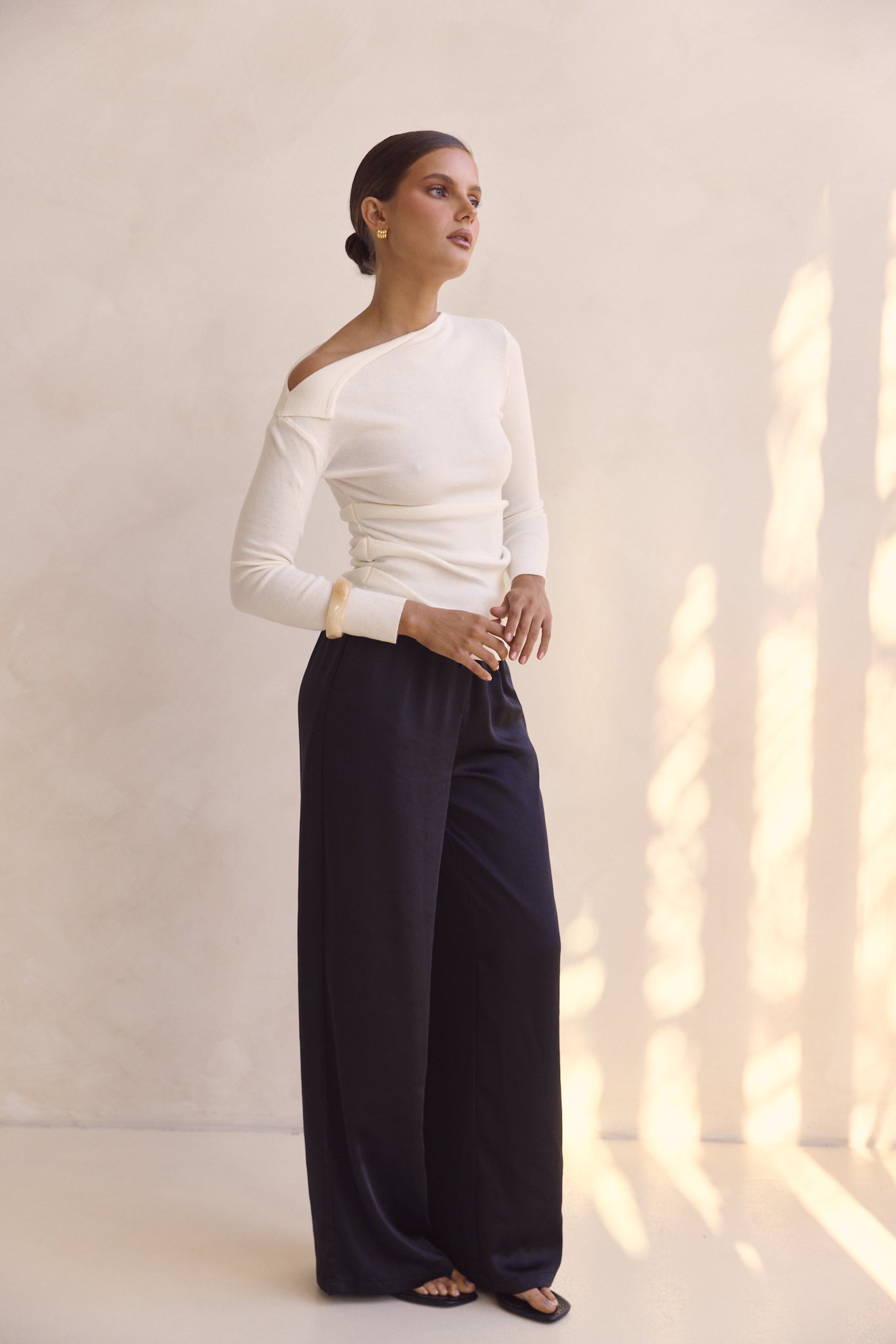 Tanya Knit Top (Cream)