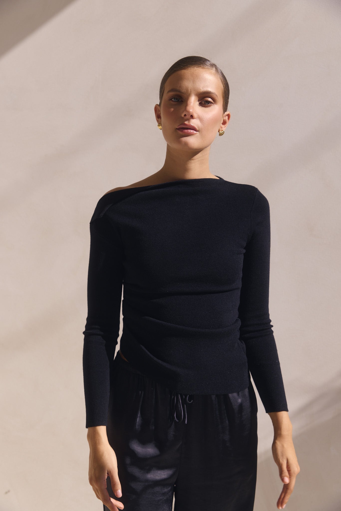 Tanya Knit Top (Black)