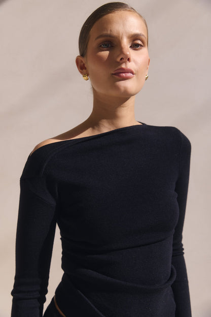 Tanya Knit Top (Black)