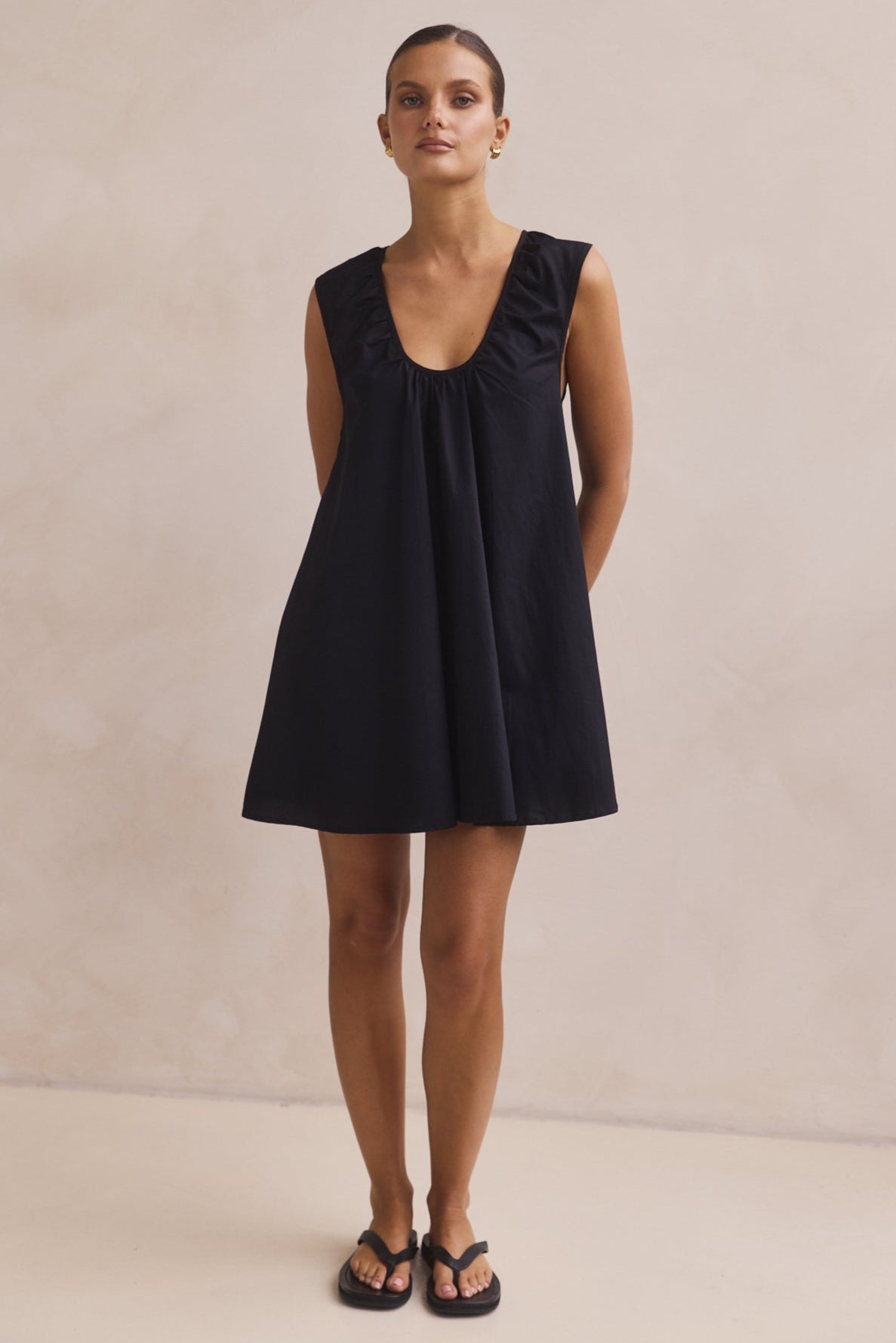 Helena Mini Dress (Black)