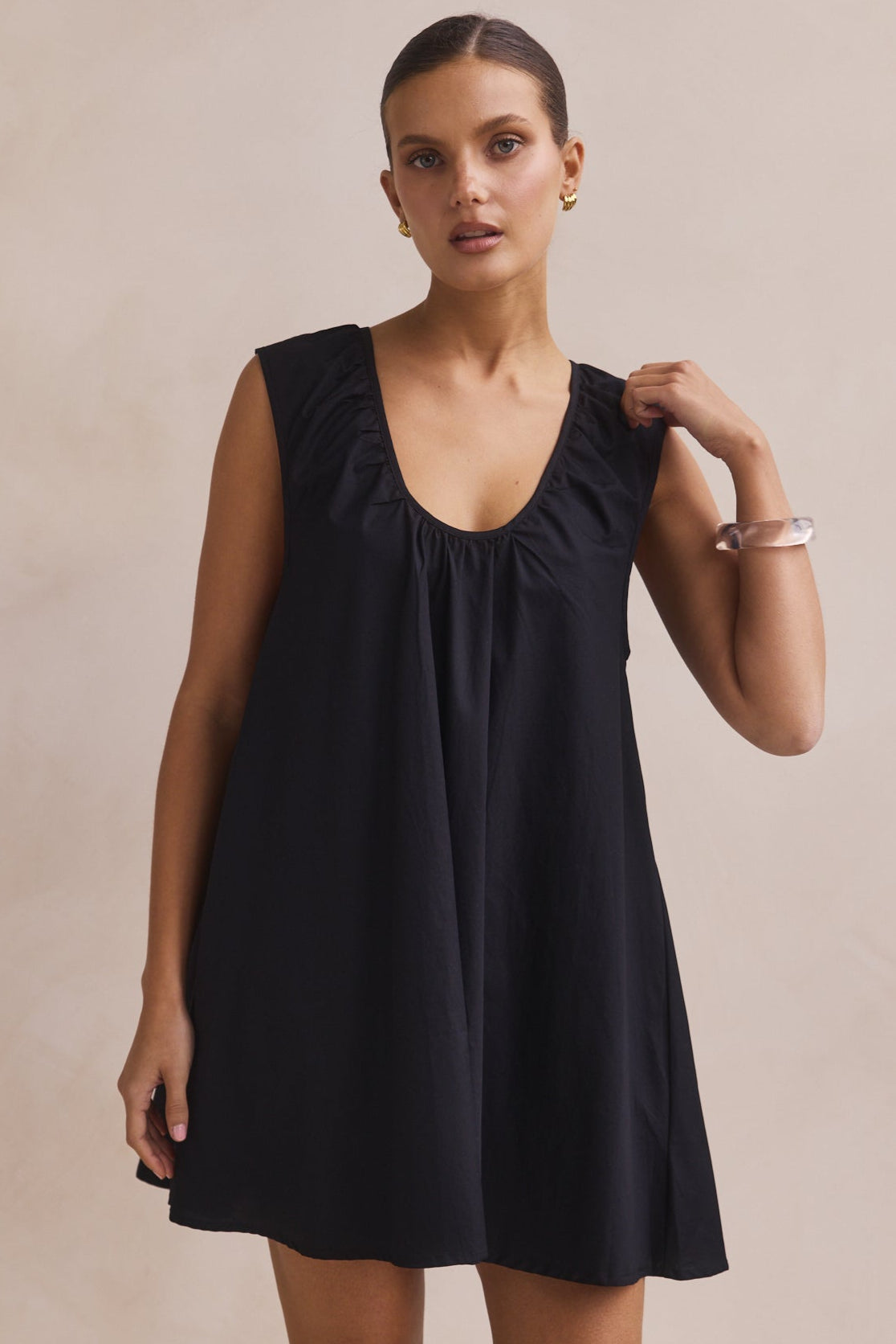 Helena Mini Dress (Black)