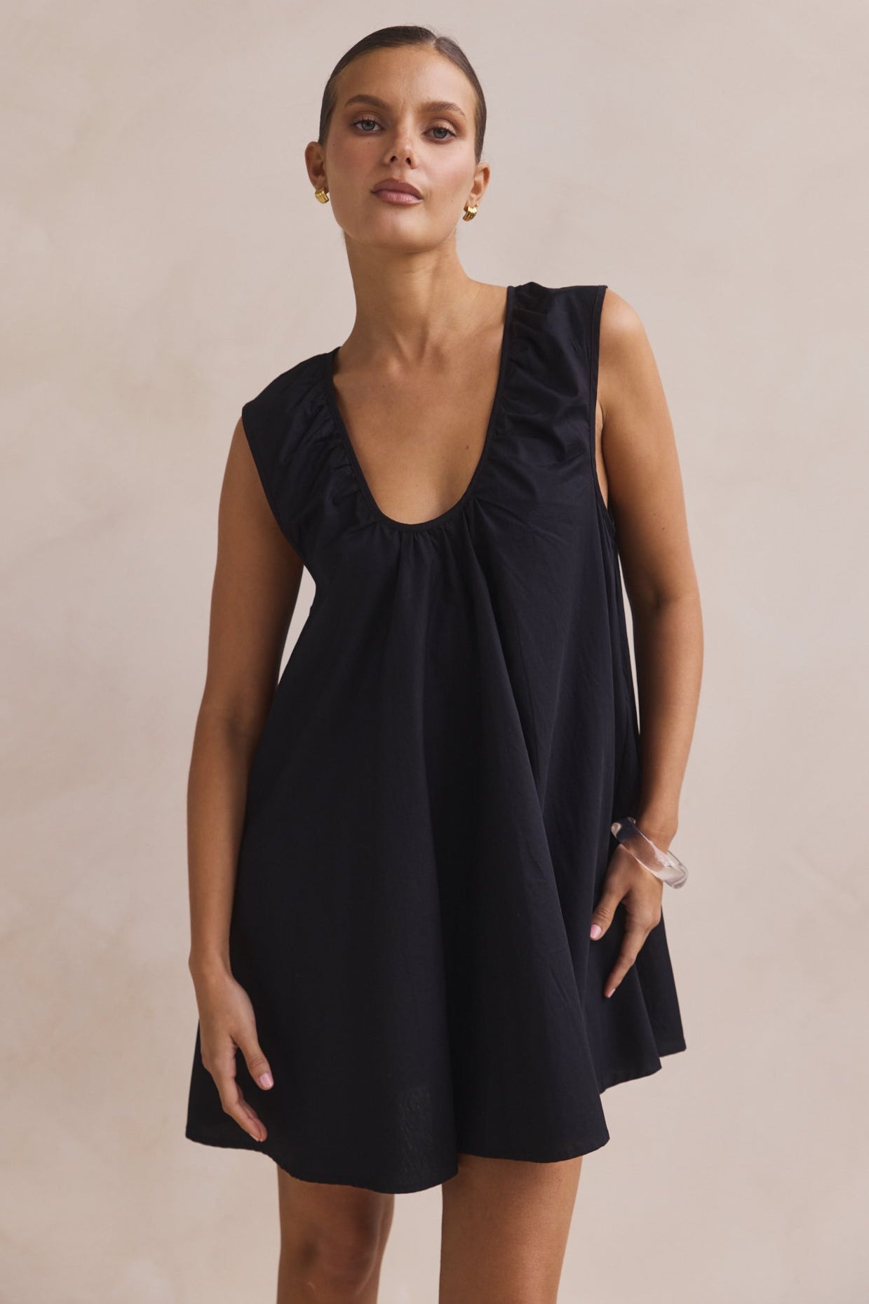 Helena Mini Dress (Black)