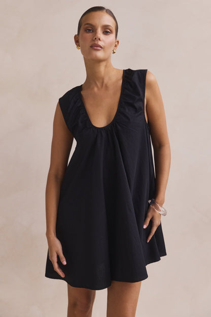 Helena Mini Dress (Black)