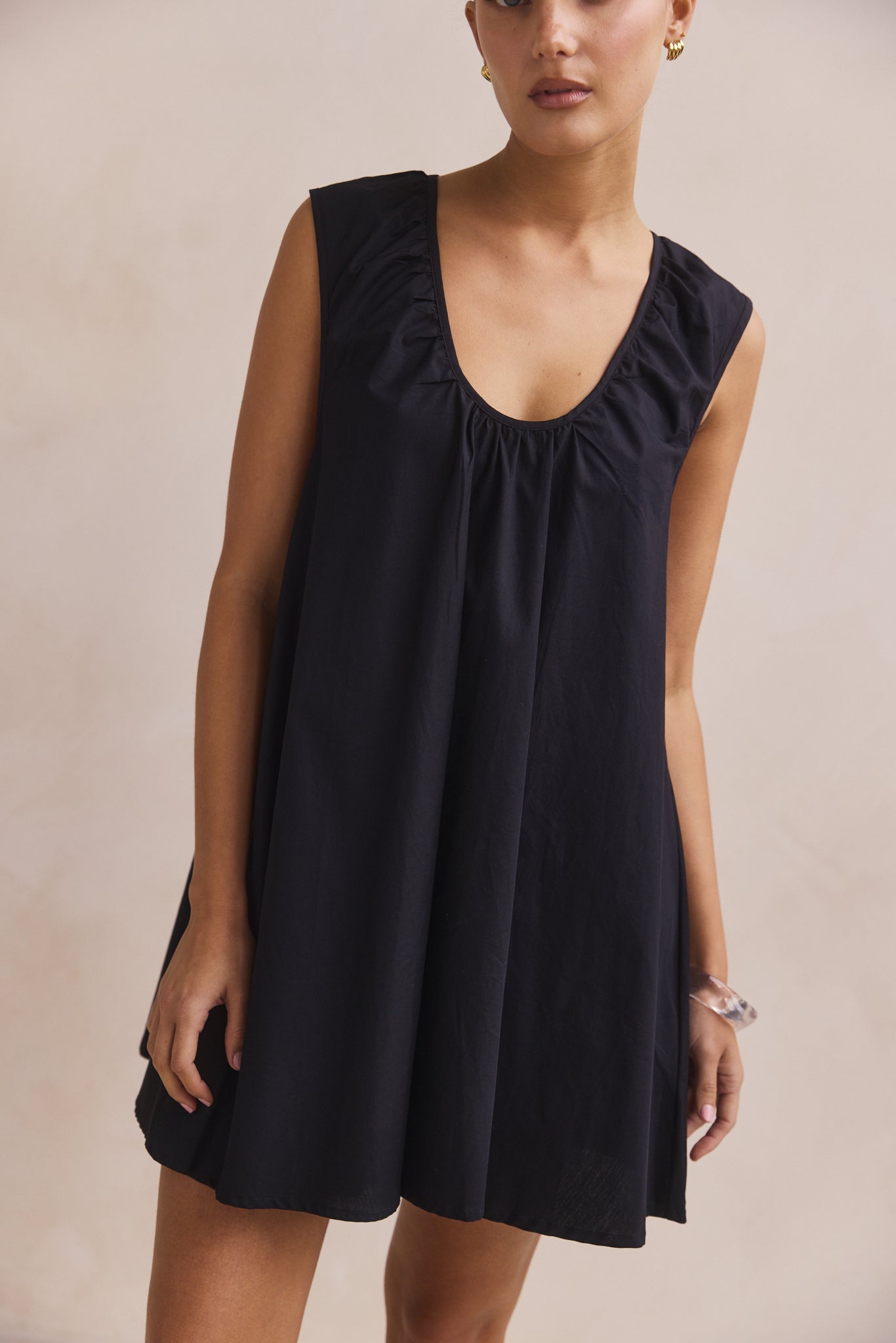 Helena Mini Dress (Black)
